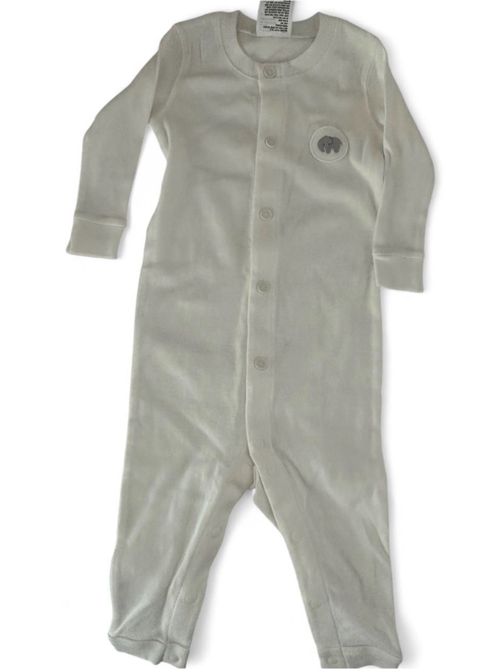 Uniqlo Baby White Snap-Front One-Piece Romper NWOT